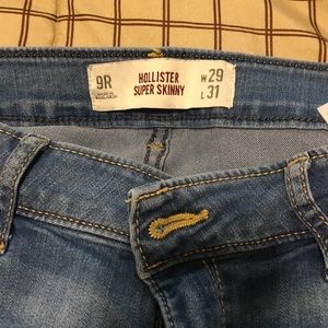Hollister Super Skinny Jeans Light Wash Stretch